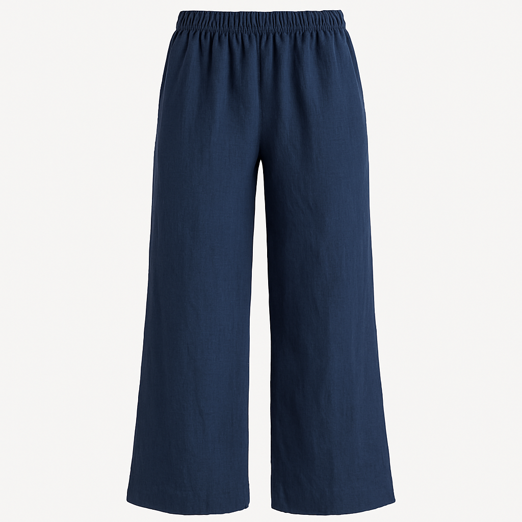 Linen Wide-Leg Pants - Kingsleyon Pants