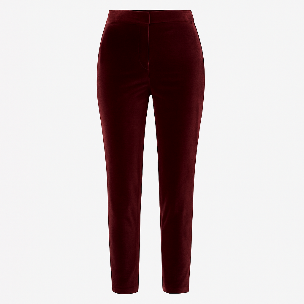 Velvet Cigarette Pants
